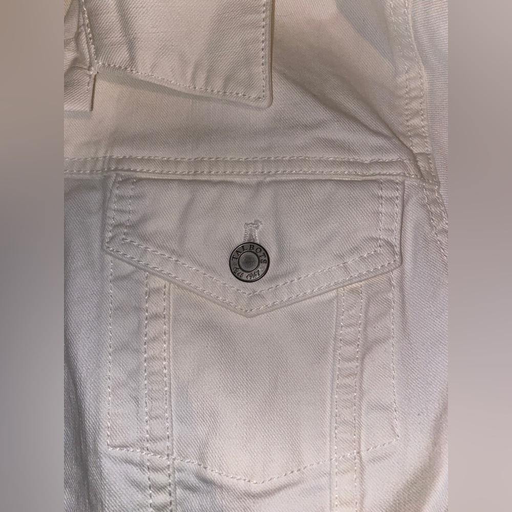 Talbots White Jean Jacket - image 3